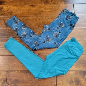 NWOT LulaRoe Leggings One Size Bundle of 2 Bicycle